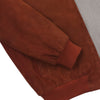 Mandelli Suede Leather Slim-Fit Bomber Jacket in Brick Red - SARTALE