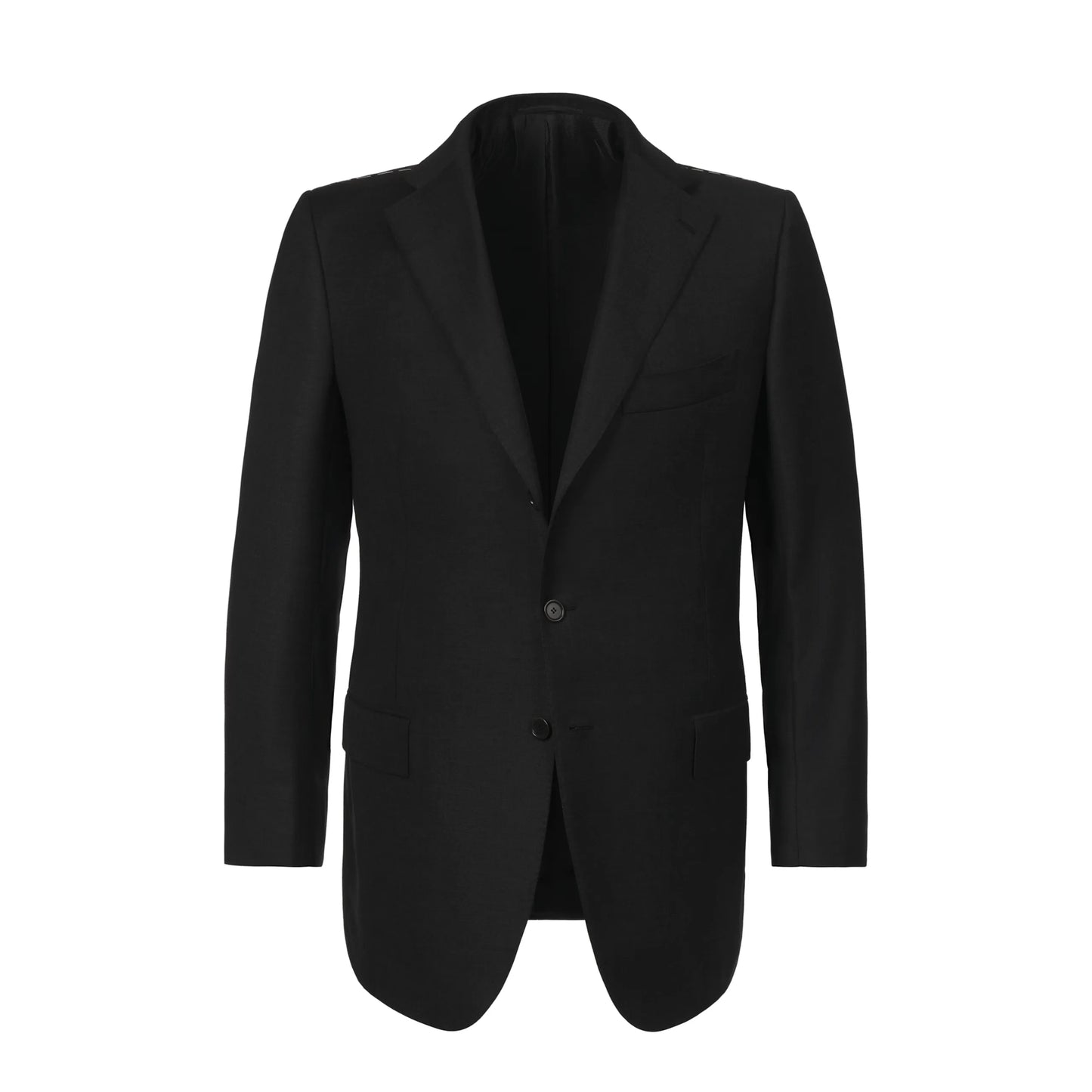 Single-Breasted Wool Suit in Dark Grey