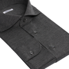 Fray Stretch-Virgin Wool and Silk-Blend Shirt Grey - SARTALE