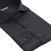 Fray Stretch-Virgin Wool and Silk-Blend Shirt in Anthracite - SARTALE