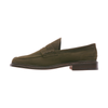 Tricker's "Adam" Suede Penny Loafer in Olive Green - SARTALE