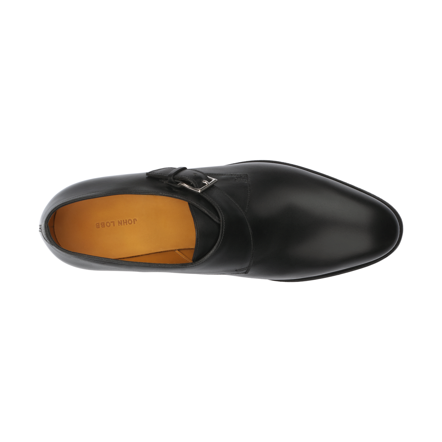John Lobb "Ashill" Leather Single-Monk Shoes in Black - SARTALE