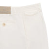 Weiße Hose mit Plissee im Regular Fit aus Baumwolle