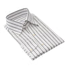 Emanuele Maffeis Cotton and Linen-Blend Striped Shirt with Open Collar - SARTALE