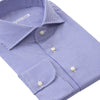 Emanuele Maffeis Fine-Checked Cotton Blue Shirt - SARTALE