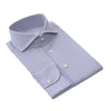 Emanuele Maffeis Micro-Striped Cotton Blue Shirt - SARTALE