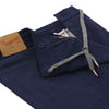 Marco Pescarolo Slim-Fit Virgin Wool Checked Drawstring Trousers in Dark Blue - SARTALE