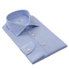 Cesare Attolini Plain Cotton Dress Shirt in Light Blue - SARTALE