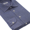 Cesare Attolini Prince of Wales Cotton Shirt in Blue - SARTALE