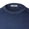Cruciani Crew-Neck Wool Sweater in Blue - SARTALE