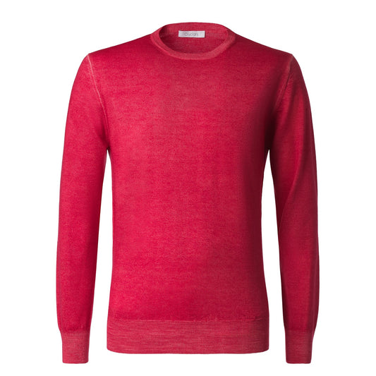 Cruciani Crew-Neck Wool Sweater in Pink - SARTALE
