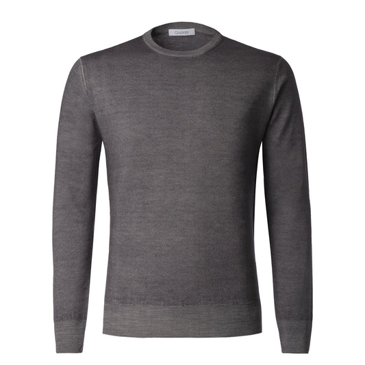 Cruciani Crew-Neck Wool Sweater in Grey - SARTALE
