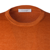 Cruciani Crew-Neck Wool Sweater in Orange - SARTALE