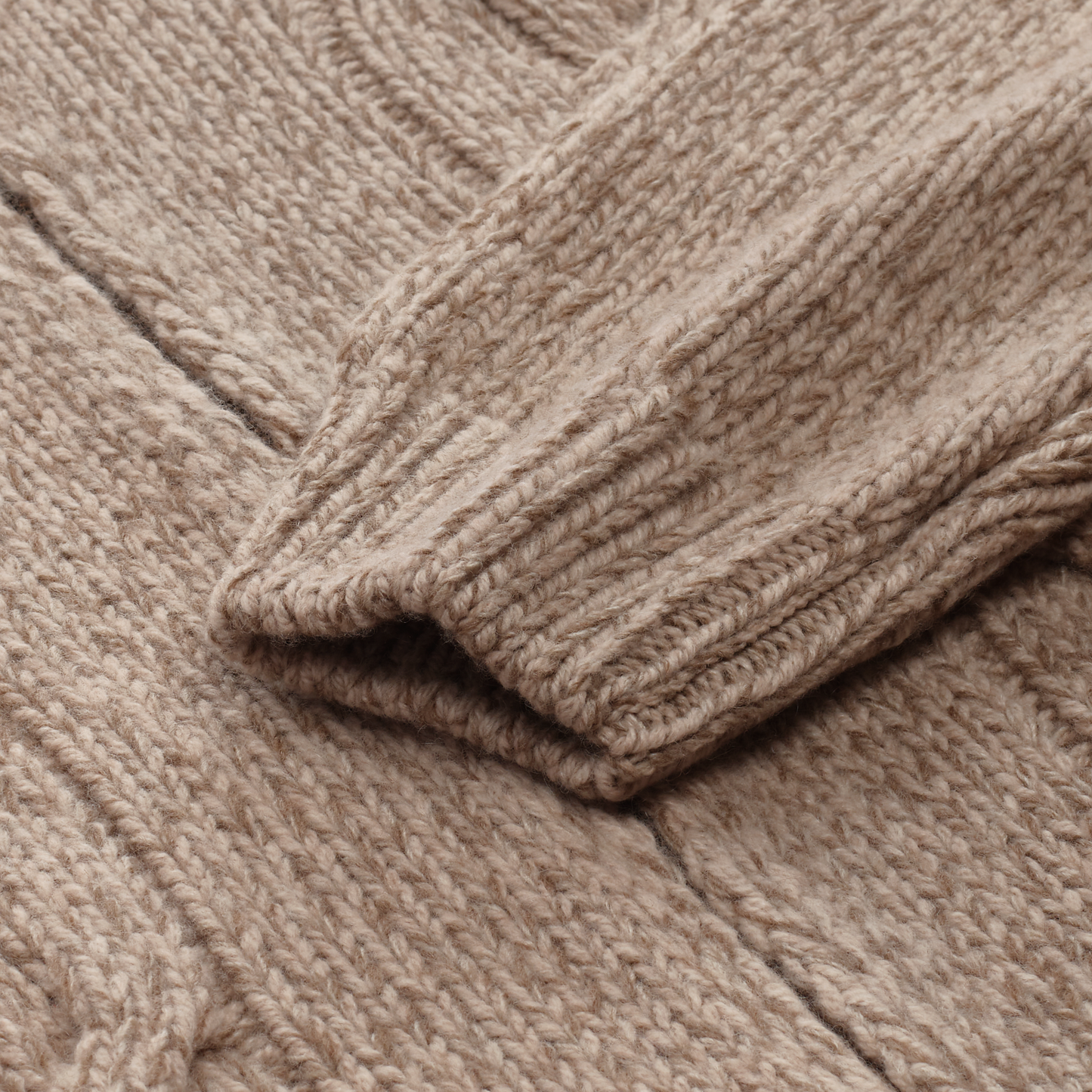 Cruciani Wool and Cashmere-Blend Zip-Up Sweater in Beige - SARTALE
