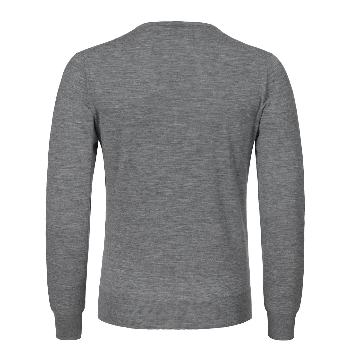 Cruciani Crew-Neck Super Soft Wool Sweater in Light Grey - SARTALE