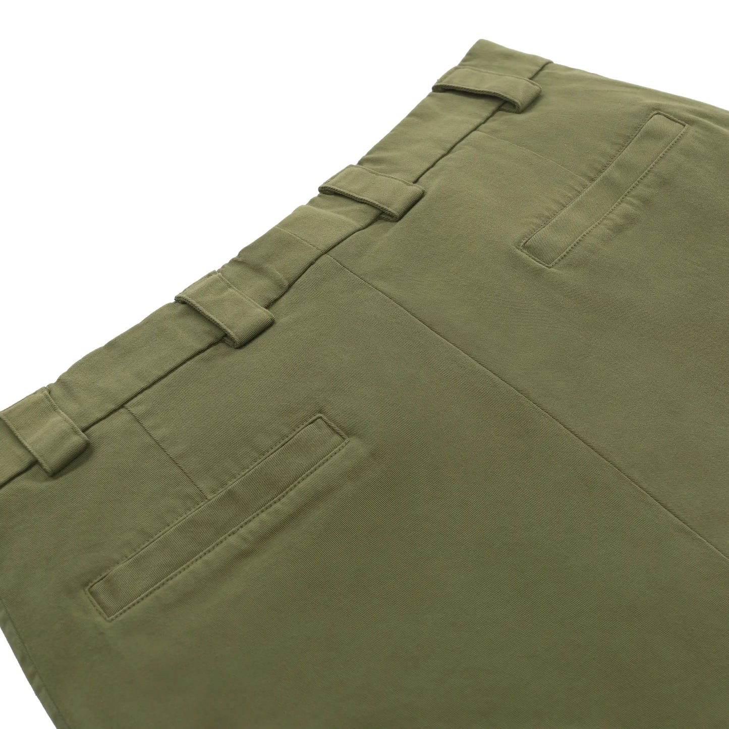 Stretch-Cotton Short Pants in Lake Green