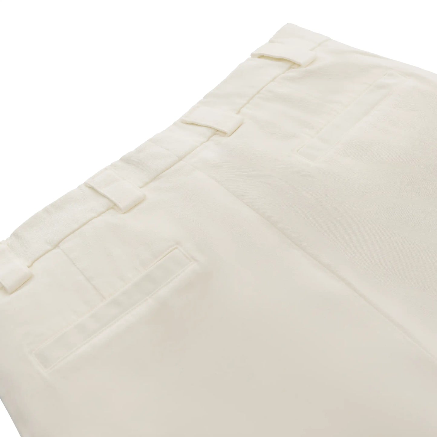 Kurze Hose aus Stretch-Baumwolle in Weiß