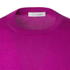 Cruciani Crew-Neck Cashmere and Silk-Blend Sweater in Fuchsia - SARTALE