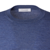 Cruciani Crew-Neck Cashmere and Silk-Blend Sweater in Blue - SARTALE