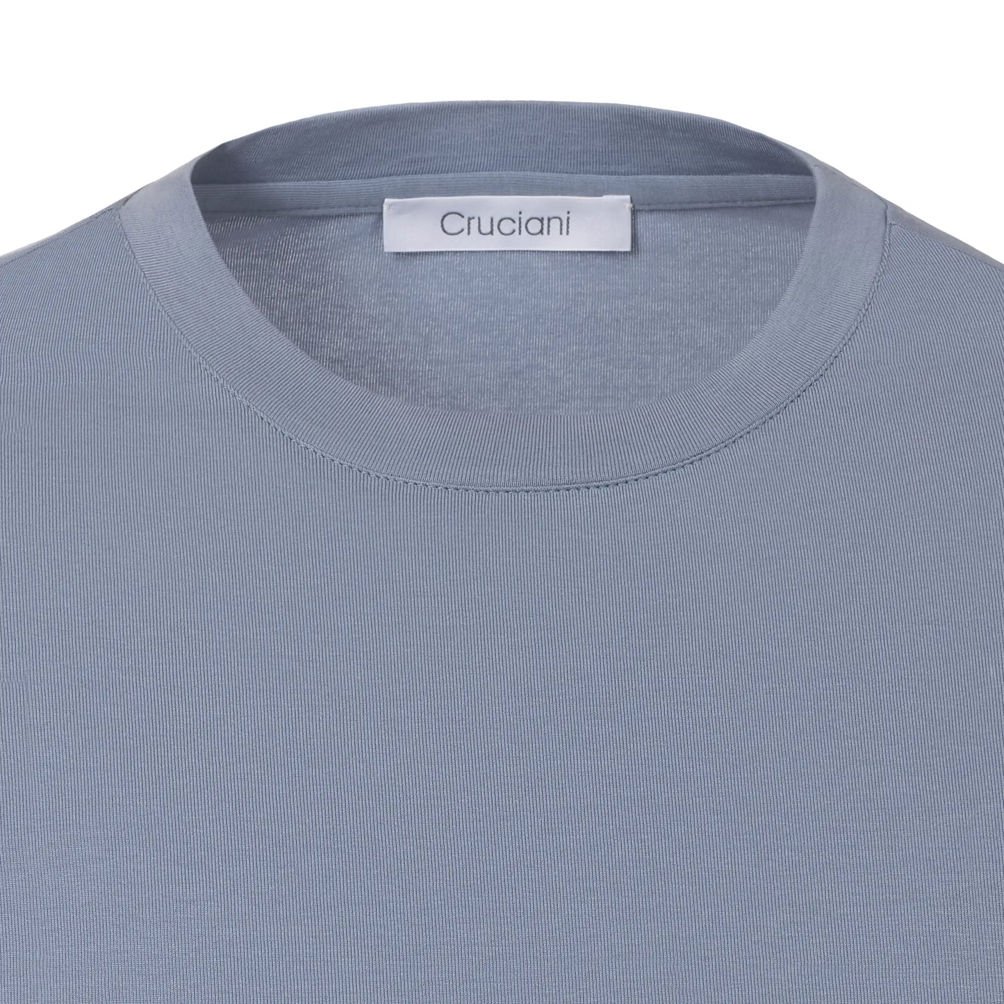 Stretch-Cotton T-Shirt in Greyish Blue
