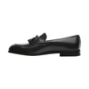 John Lobb "Callington" Leather Loafer with Hand-Stitched Apron in Black - SARTALE