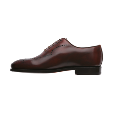 Bontoni "Caruso" Five-Eyelet Wholecut Balmoral with Perforated Details and Medallion - SARTALE