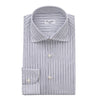 Cesare Attolini Tailored-Fit Striped Cotton Shirt in Light Grey - SARTALE