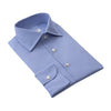 Cesare Attolini Tailored-Fit Houndstooth Cotton Shirt in Blue - SARTALE