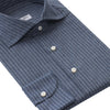 Cesare Attolini Tailored-Fit Striped Cotton Shirt in Dark Blue - SARTALE