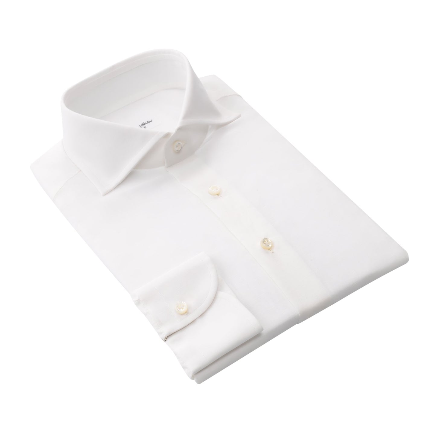 Cesare Attolini Tailored-Fit Cotton and Linen-Blend Shirt in White - SARTALE
