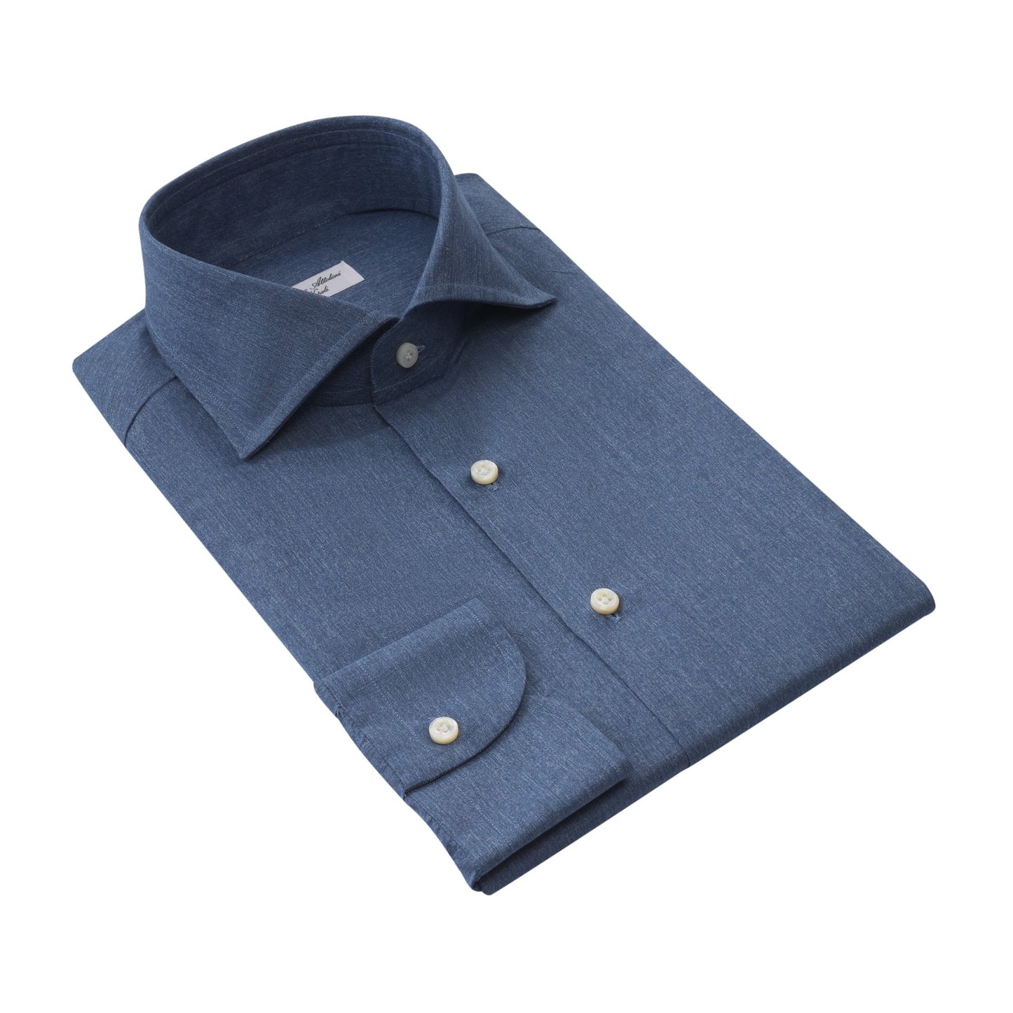 Cesare Attolini Tailored-Fit Cotton Shirt in Blue - SARTALE