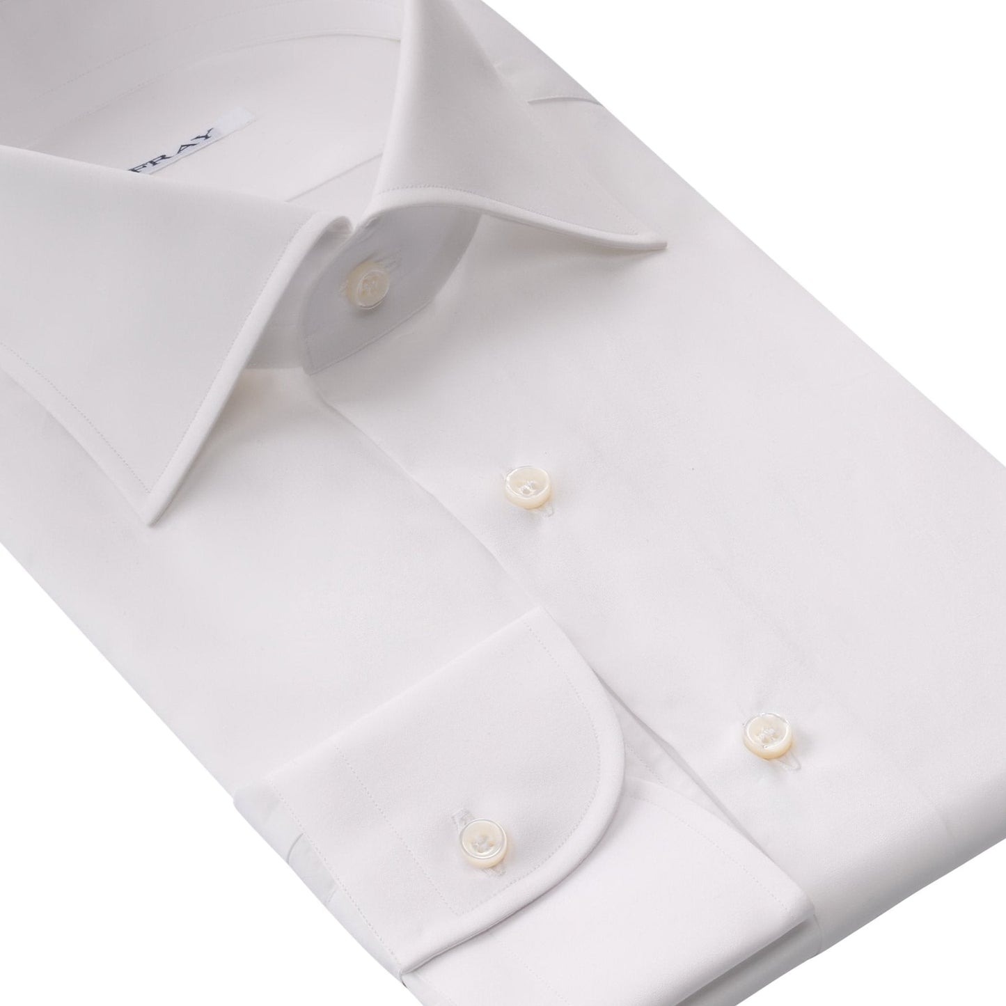 Fray Classic Cotton Shirt in White - SARTALE
