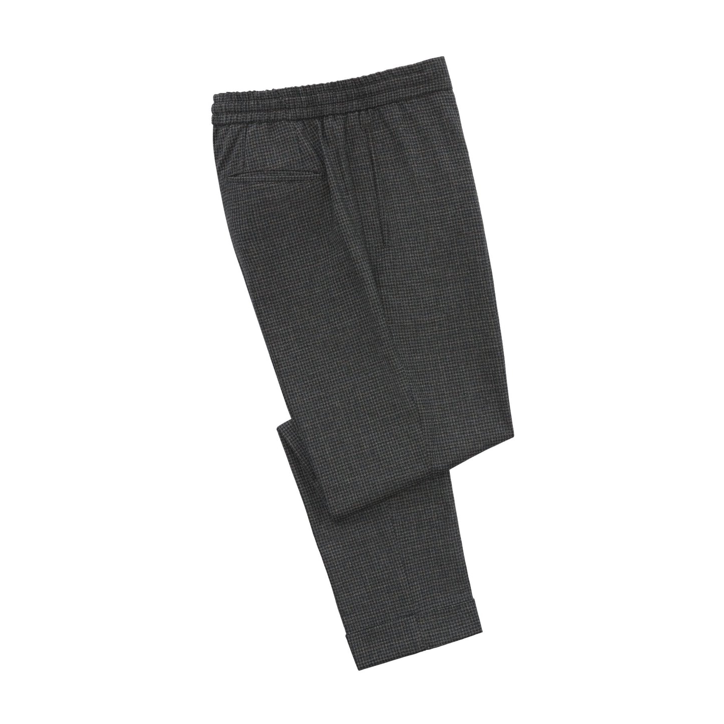 Marco Pescarolo Slim-Fit Stretch-Virgin Wool Checked Trousers in Greyish Green - SARTALE