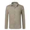 Cruciani Silk and Linen-Blend Buttoned Sweater in Khaki - SARTALE
