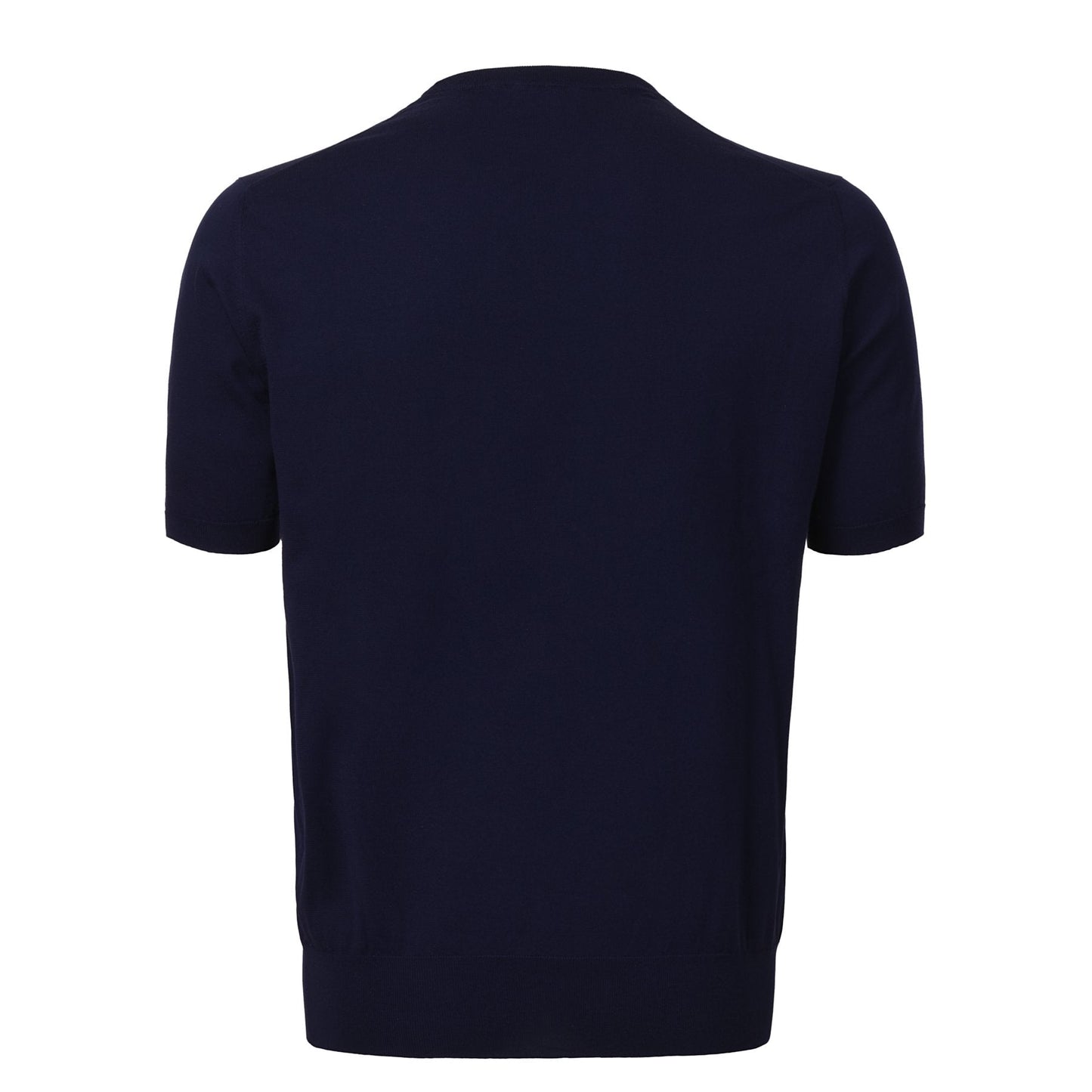 Cruciani Crew-Neck Cotton T-Shirt in Dark Blue - SARTALE