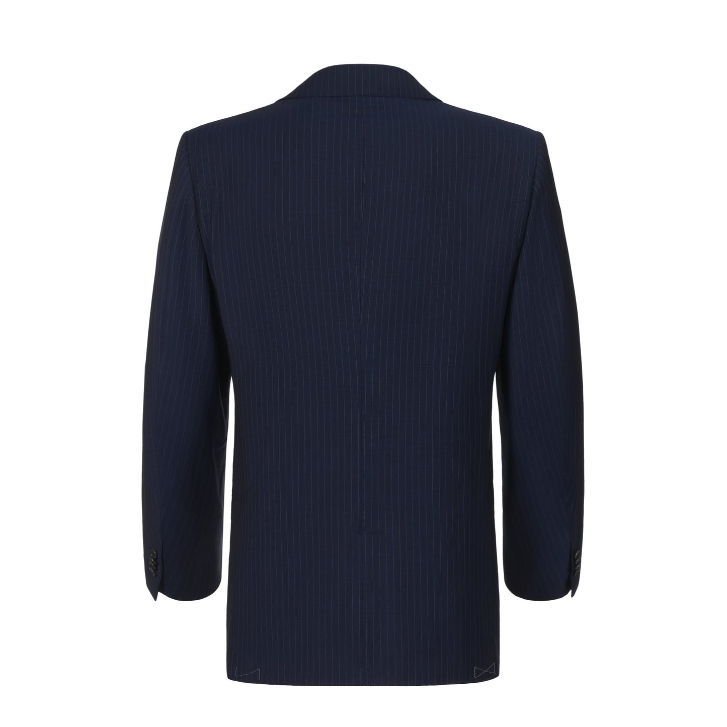 Cesare Attolini Single-Breasted Striped Wool Suit in Blue - SARTALE