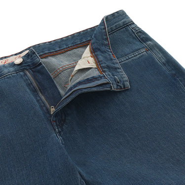 Regular-Fit Stretch-Cotton Jeans in Denim Blue