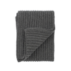 Loro Piana Ribbed Knitted Cashmere Scarf in Dark Grey - SARTALE