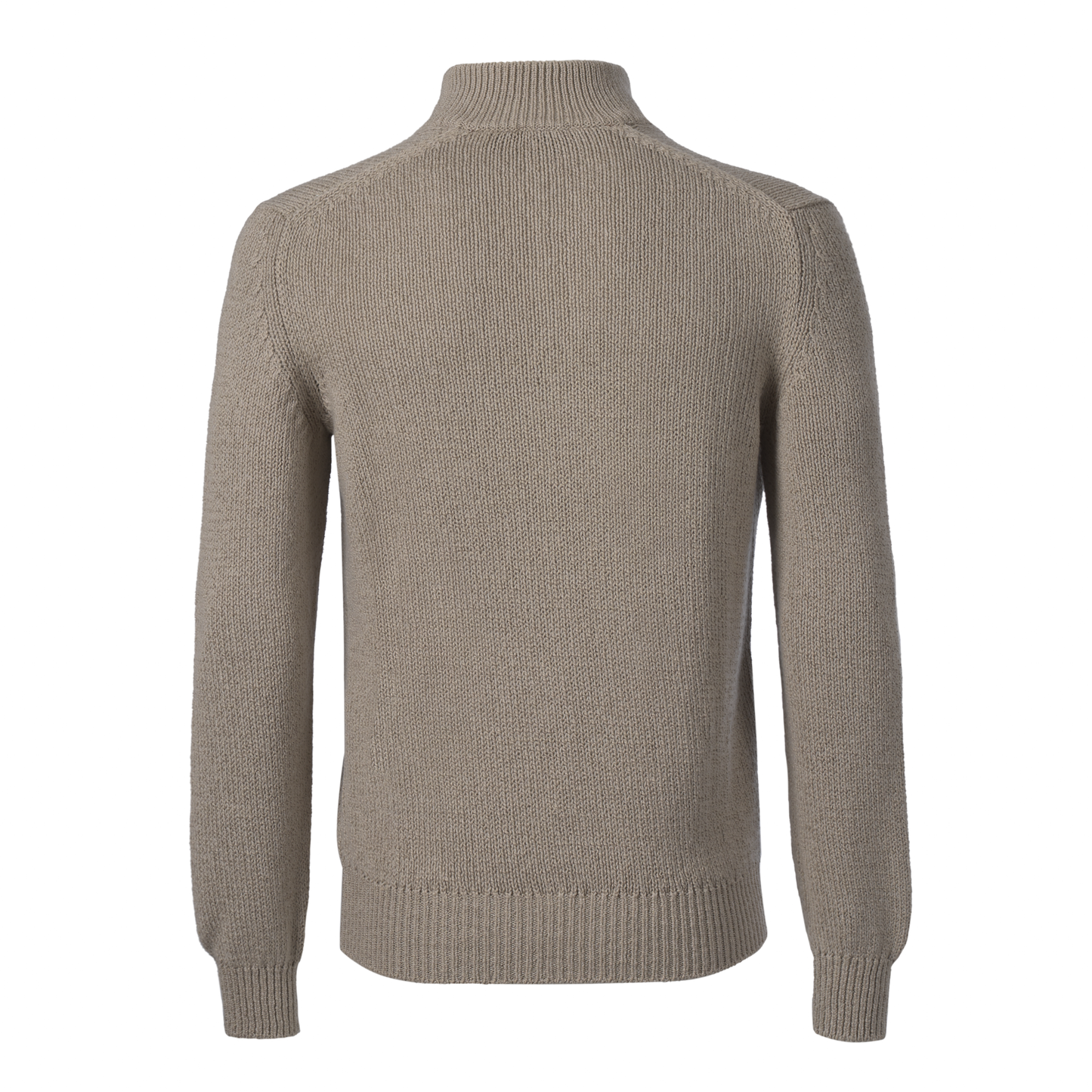 Loro Piana Cotton and Cashmere-Blend Half-Zip Sweater in Beige - SARTALE