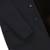 Loro Piana Cashmere-Blend Coat with Nutria Fur Lining in Dark Blue - SARTALE
