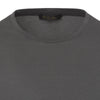 Silk-Cotton Blend Long Sleeve T-Shirt in Grey