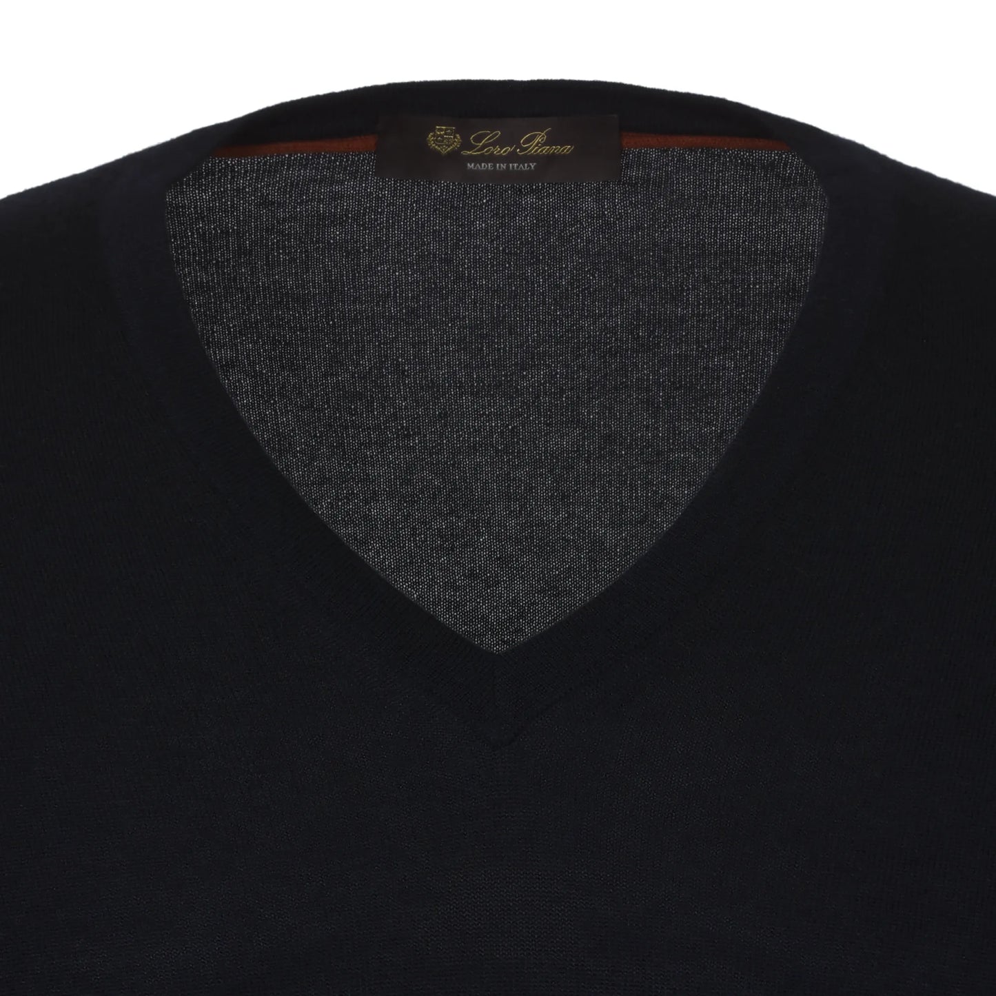 V-Neck Cashmere Sweater in Dark Blue