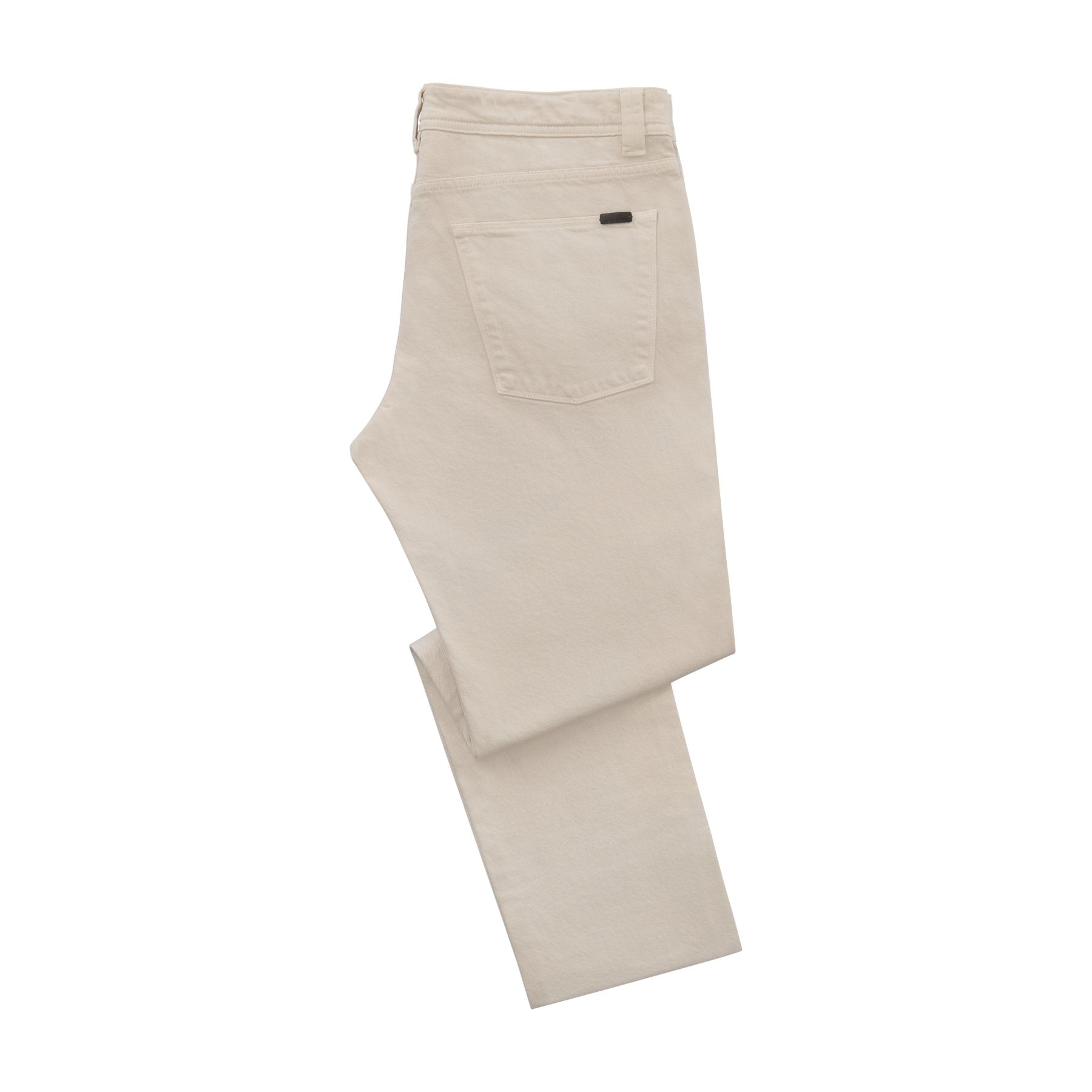 Loro Slim-Fit Stretch-Cotton Jeans in White | SARTALE