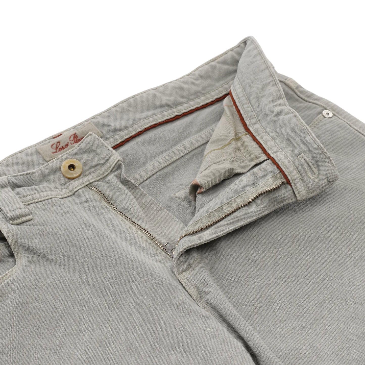 Loro Piana Regular-Fit Stretch-Cotton Jeans in Light Grey - SARTALE