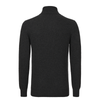 Turtleneck Knitted Cashmere Sweater in Dark Grey