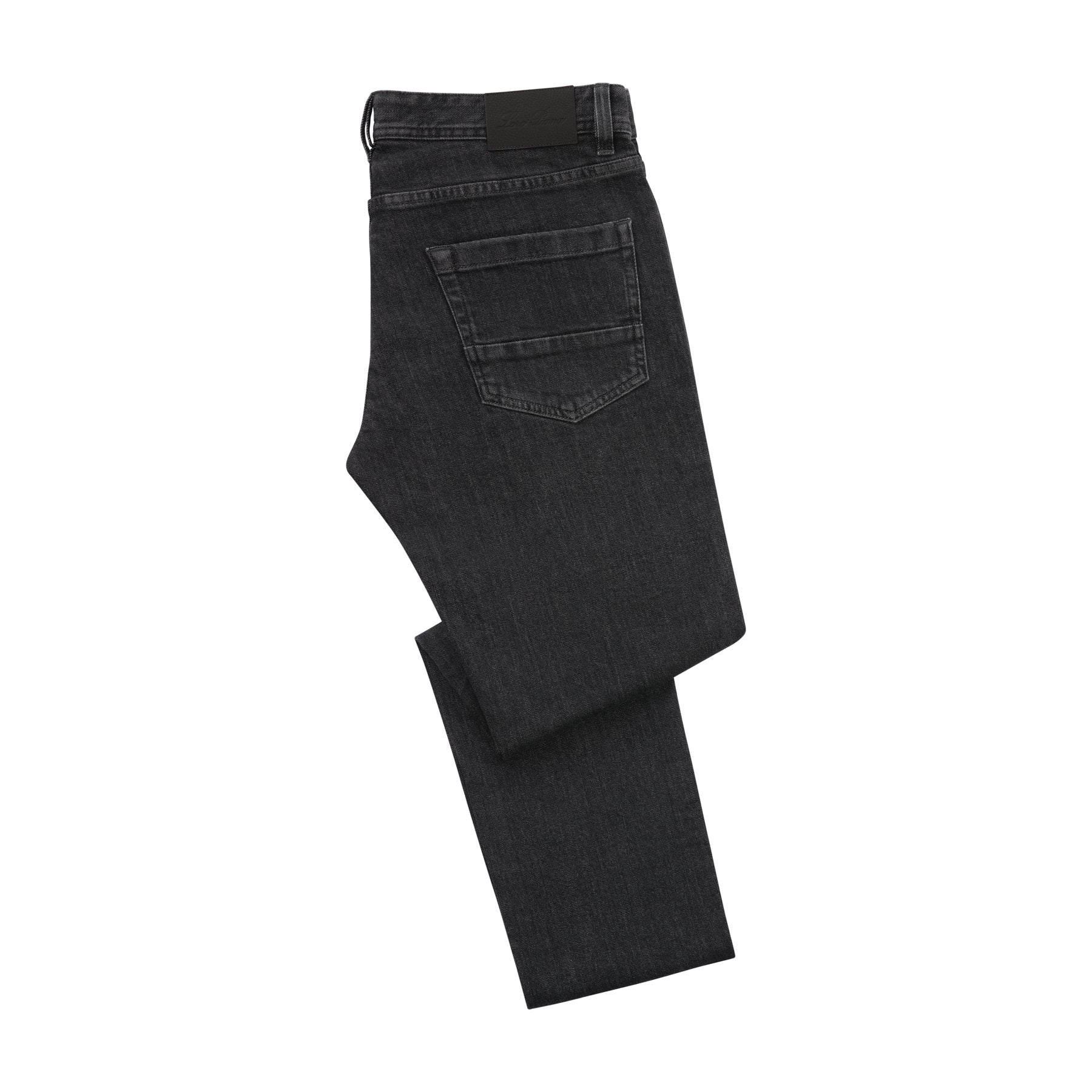 Loro Piana Slim-Fit Stretch-Cotton Jeans in Dark Grey | SARTALE