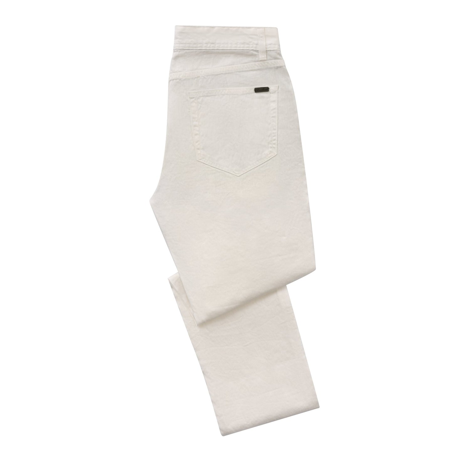 Loro Piana Stretch-Linen and Cotton-Blend 5 Pocket Trousers in White - SARTALE