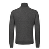 Turtleneck Cashmere and Silk-Blend Sweater in Dark Grey