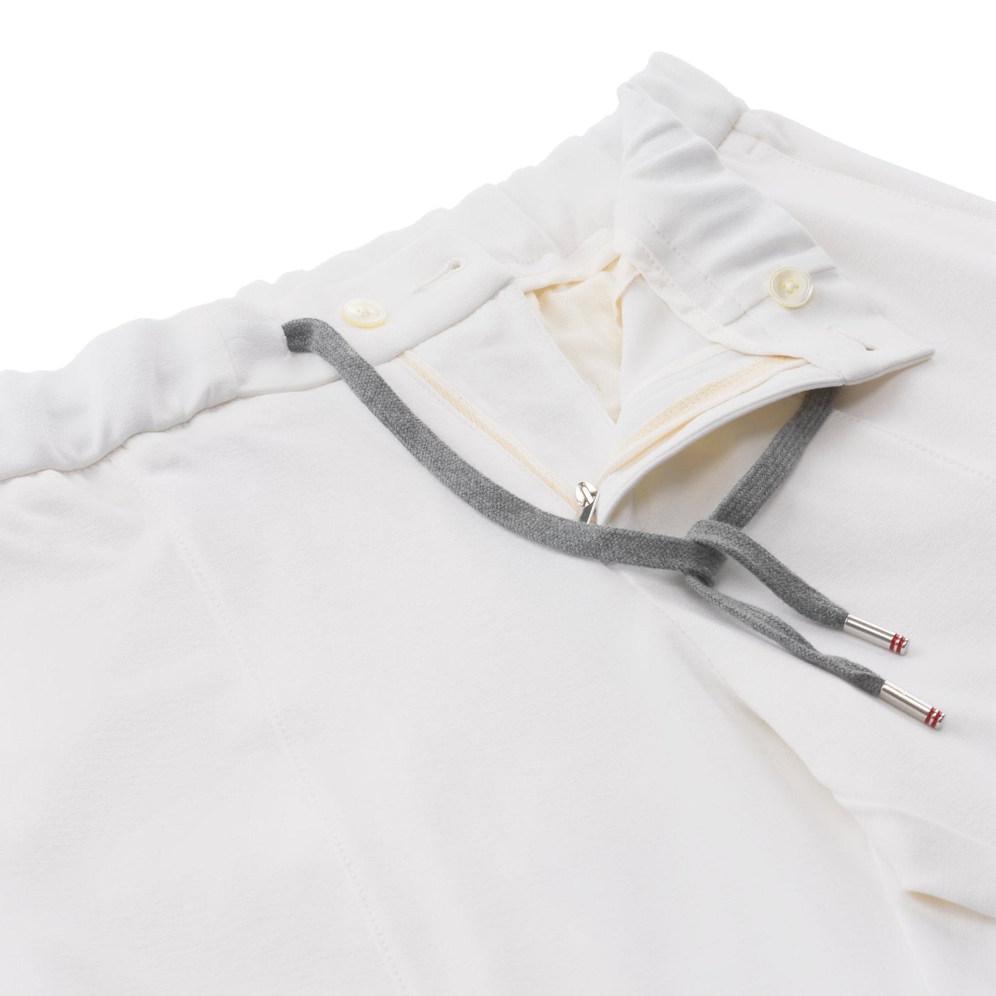 Marco Pescarolo Freetime Drawstring Trousers in White - SARTALE