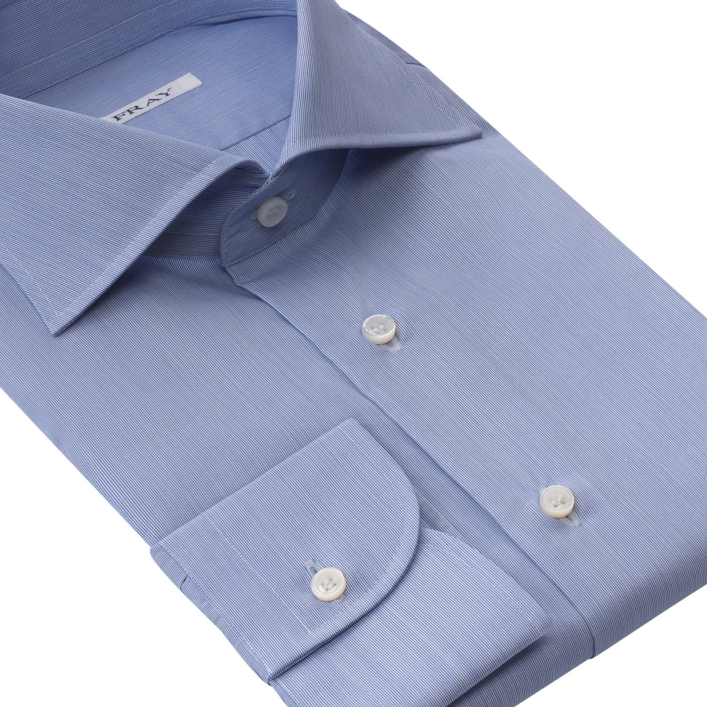 Fray Cotton Shirt in Light Blue - SARTALE